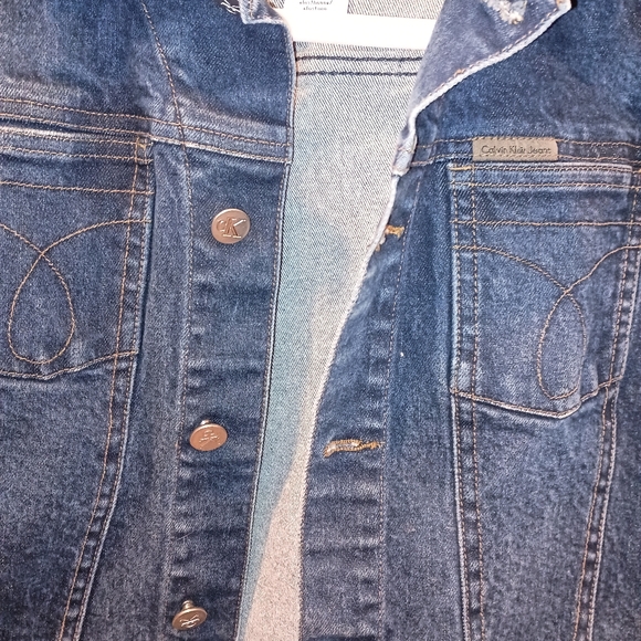 Calvin Klein size small jean jacket - Picture 3 of 4